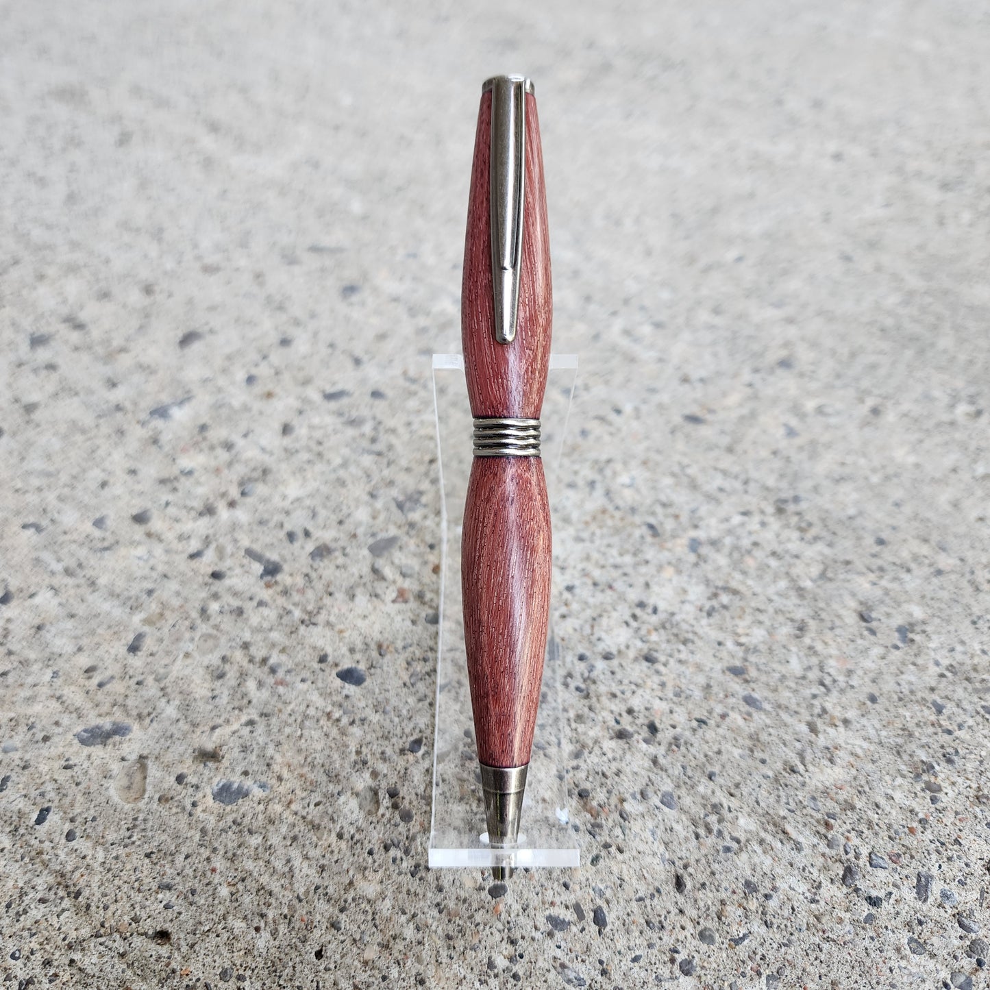 Custom Hand Turned Ballpoint Pen - Purpleheart