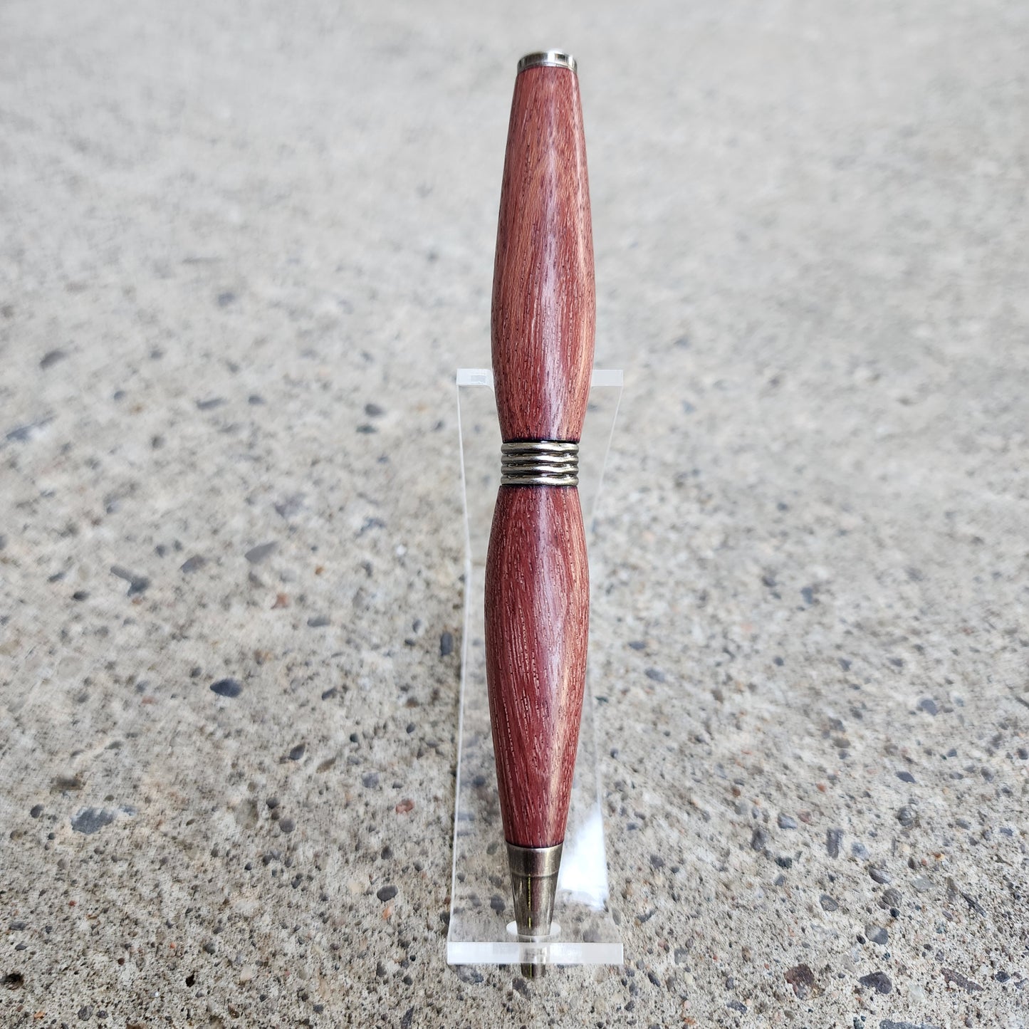 Custom Hand Turned Ballpoint Pen - Purpleheart