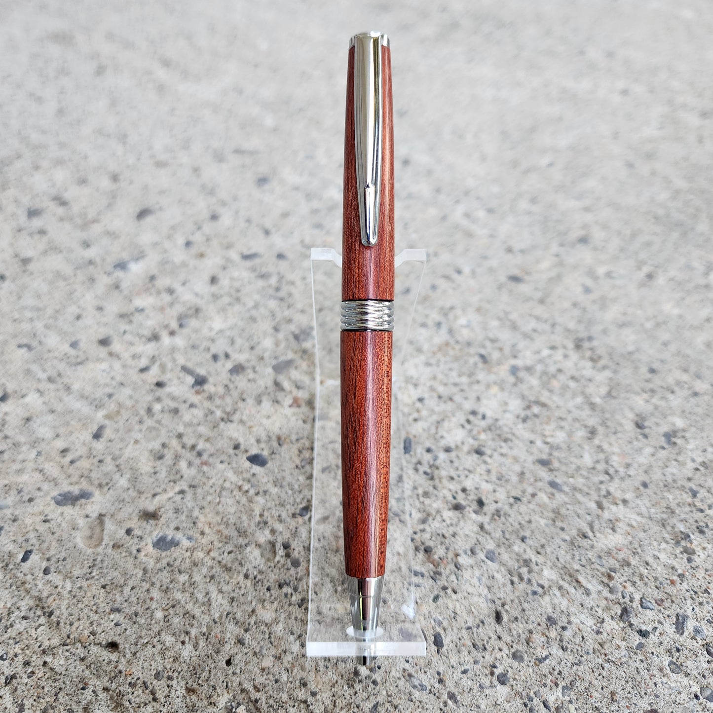 Custom Hand Turned Ballpoint Pen - Bloodwood