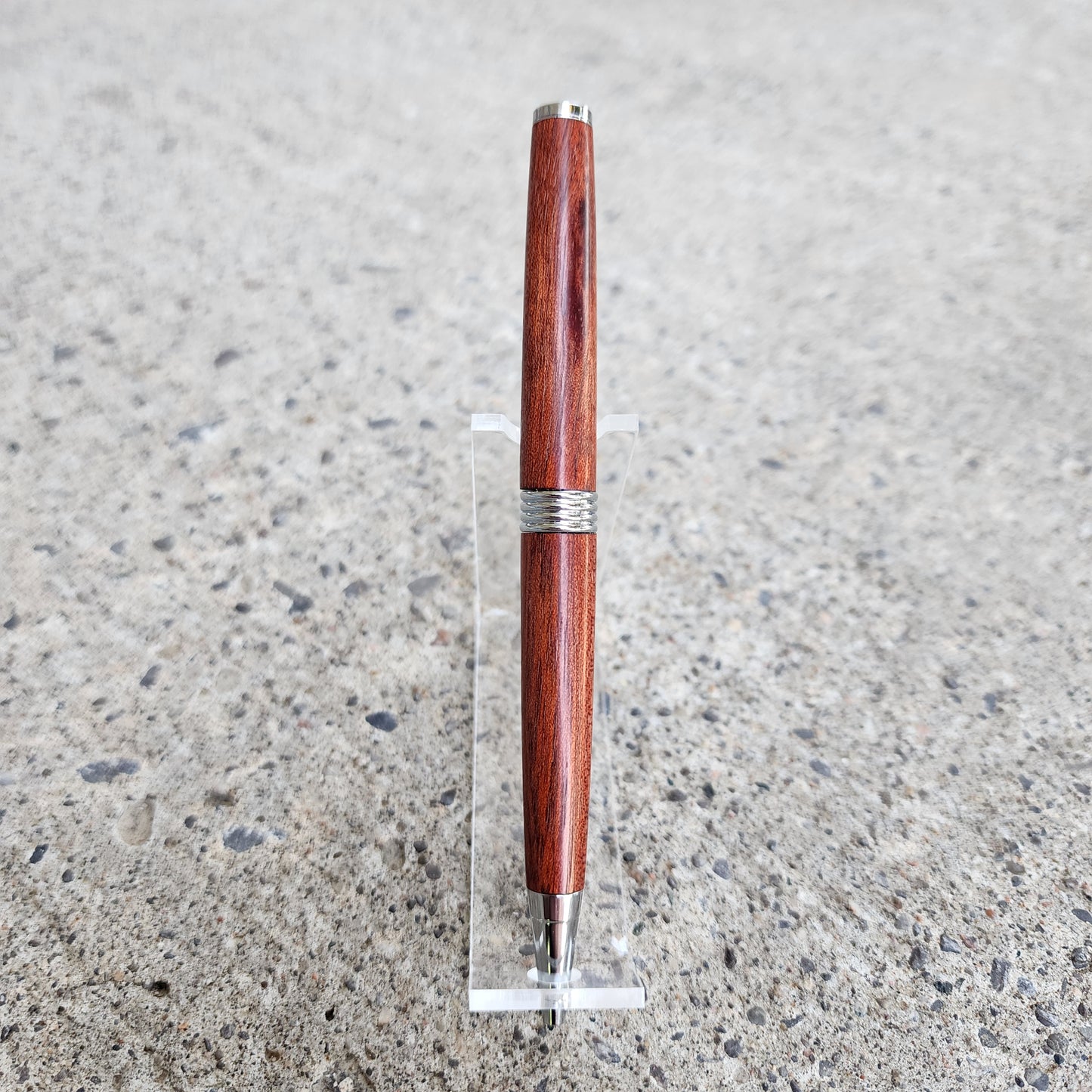 Custom Hand Turned Ballpoint Pen - Bloodwood