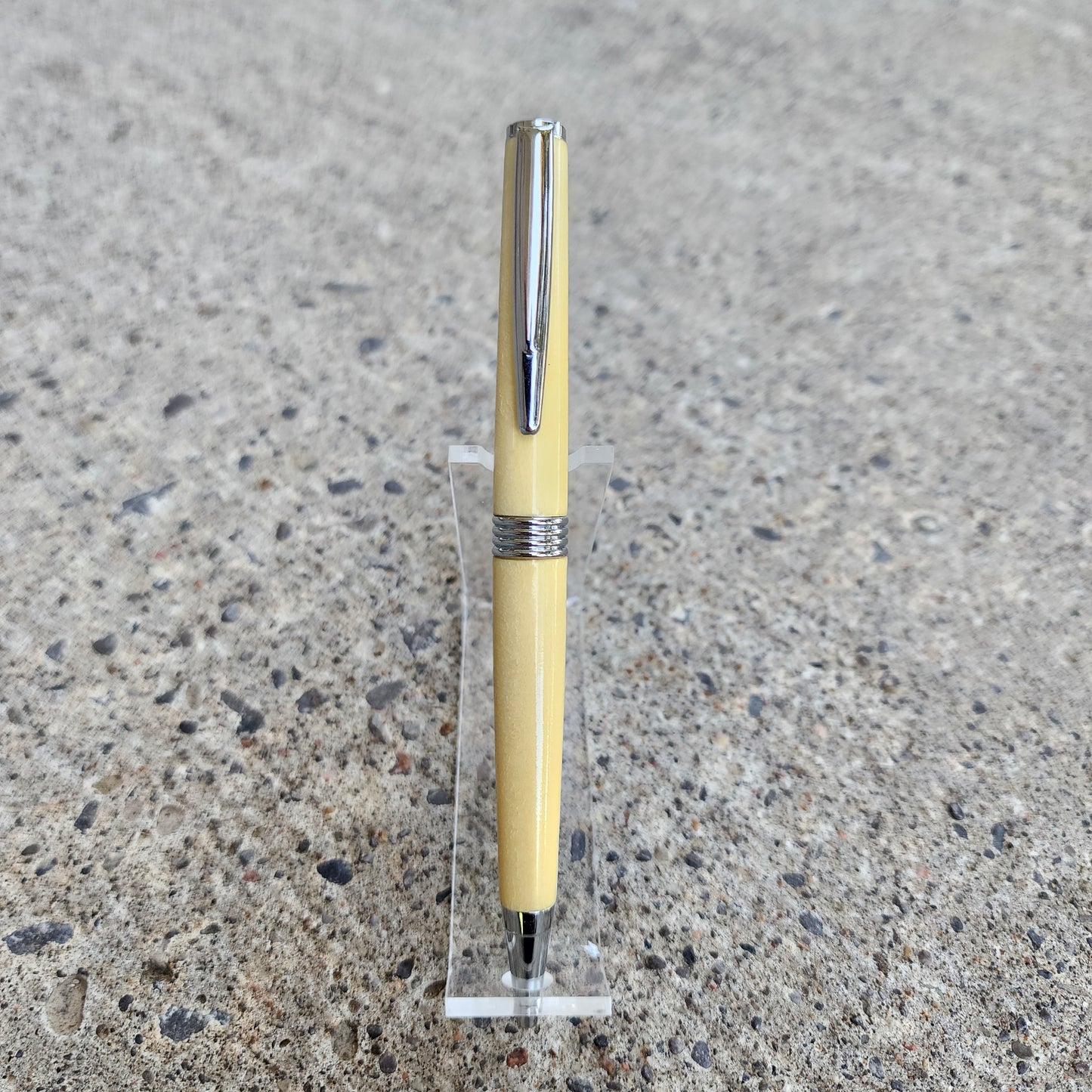 Custom Hand Turned Ballpoint Pen - Holly Wood