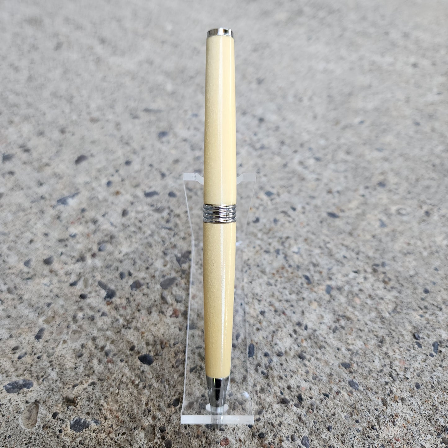 Custom Hand Turned Ballpoint Pen - Holly Wood