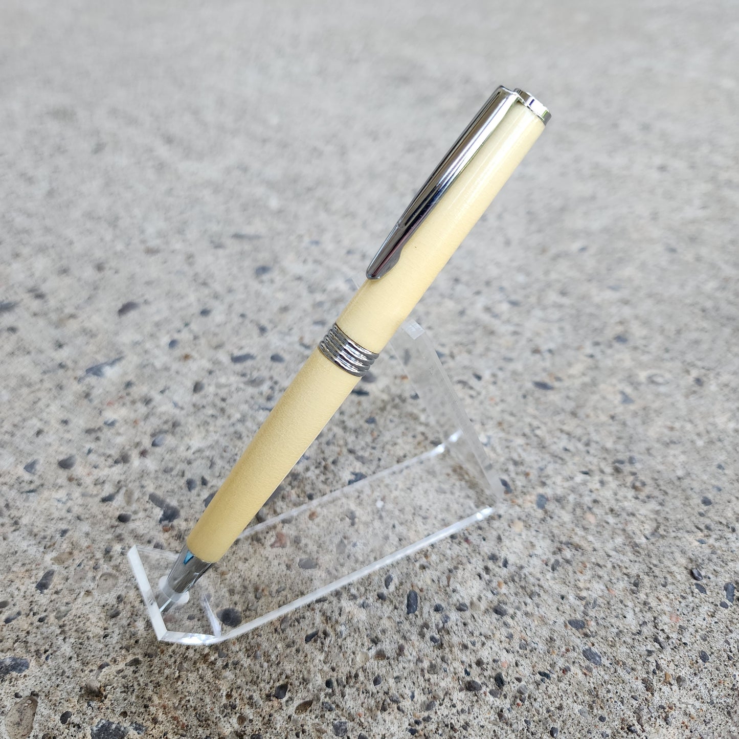 Custom Hand Turned Ballpoint Pen - Holly Wood
