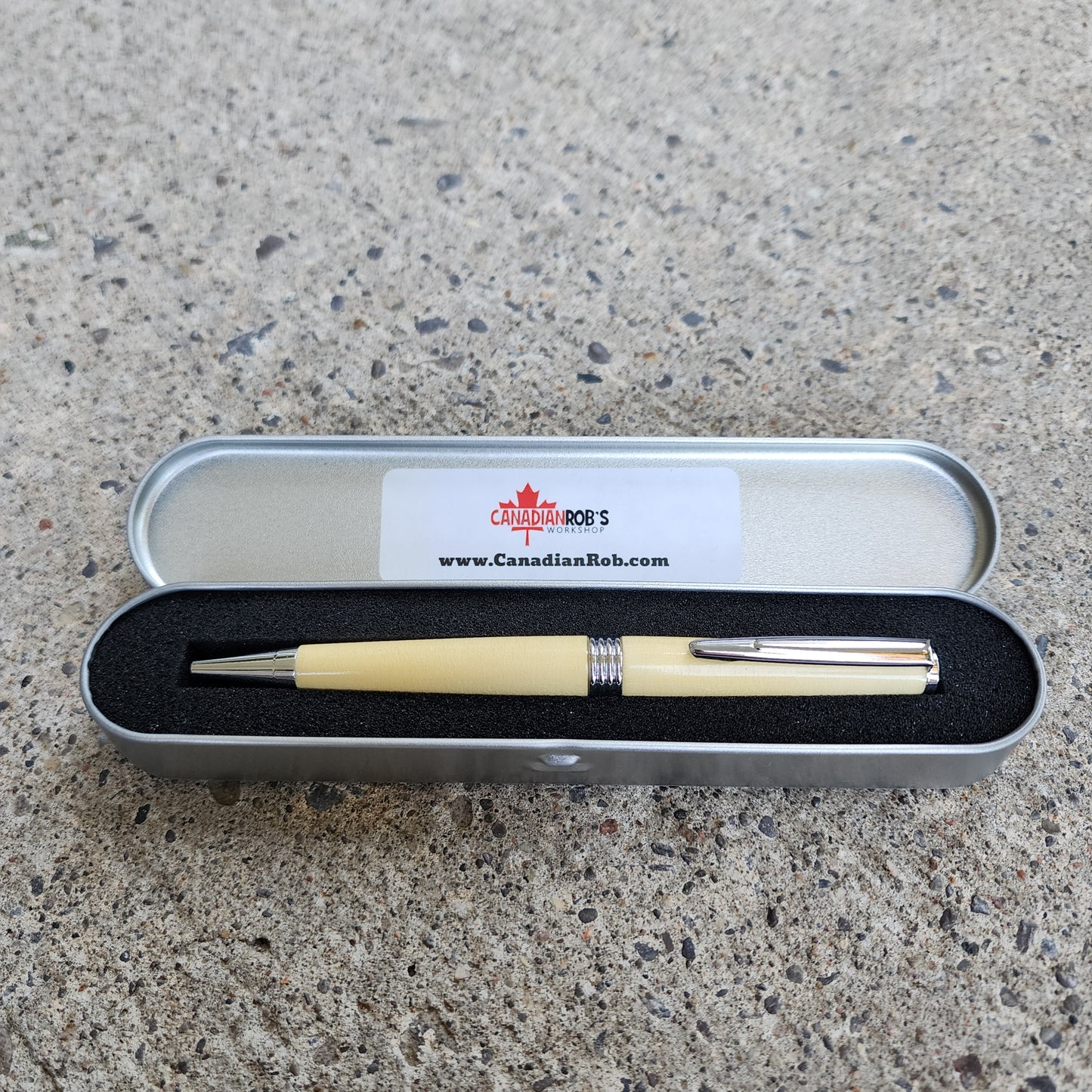 Custom Hand Turned Ballpoint Pen - Holly Wood