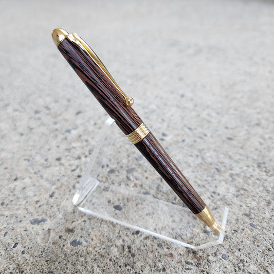 Custom Hand Turned Ballpoint Pen - Wenge