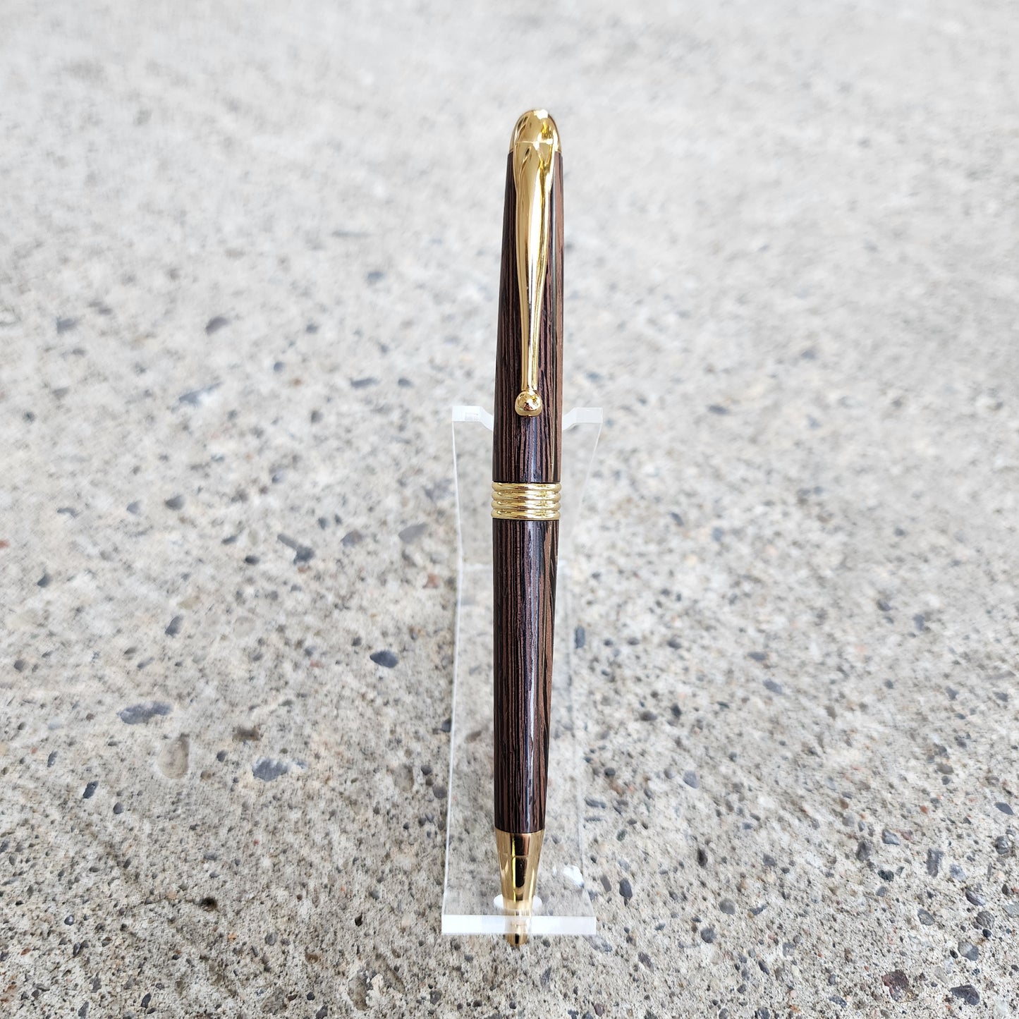 Custom Hand Turned Ballpoint Pen - Wenge