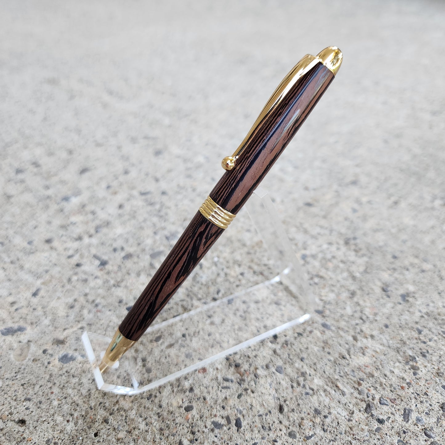 Custom Hand Turned Ballpoint Pen - Wenge