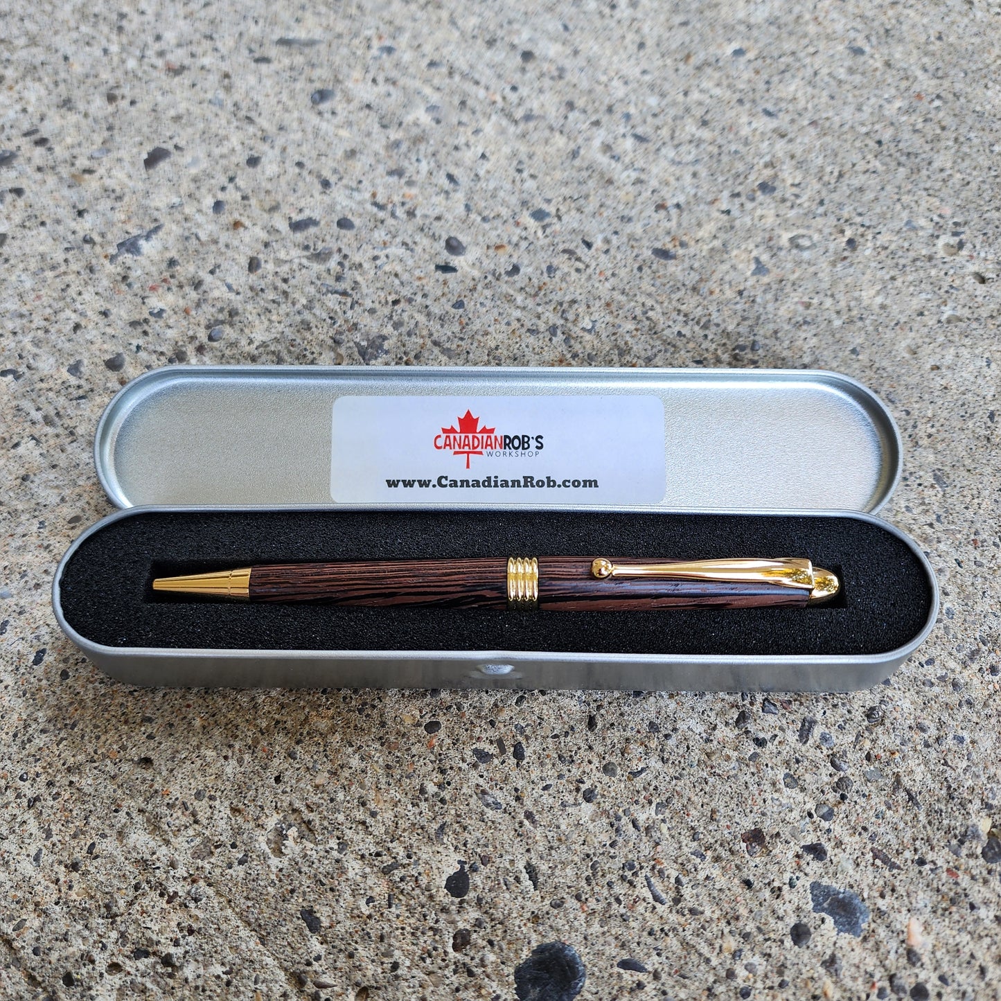 Custom Hand Turned Ballpoint Pen - Wenge