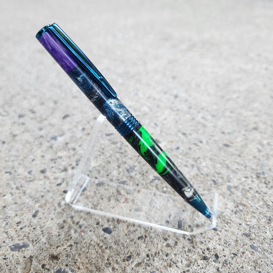 Custom Hand Turned Ballpoint Pen - Multicolor 3