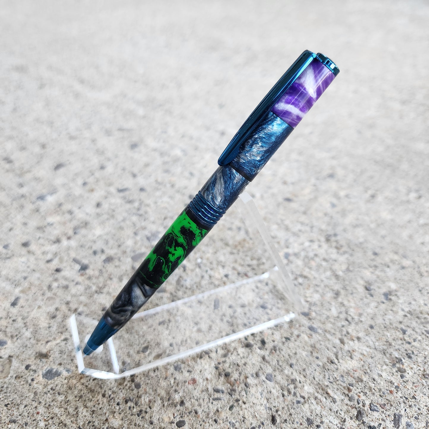 Custom Hand Turned Ballpoint Pen - Multicolor 3