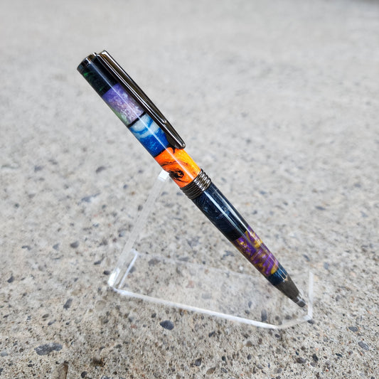 Custom Hand Turned Ballpoint Pen - Multicolor 2