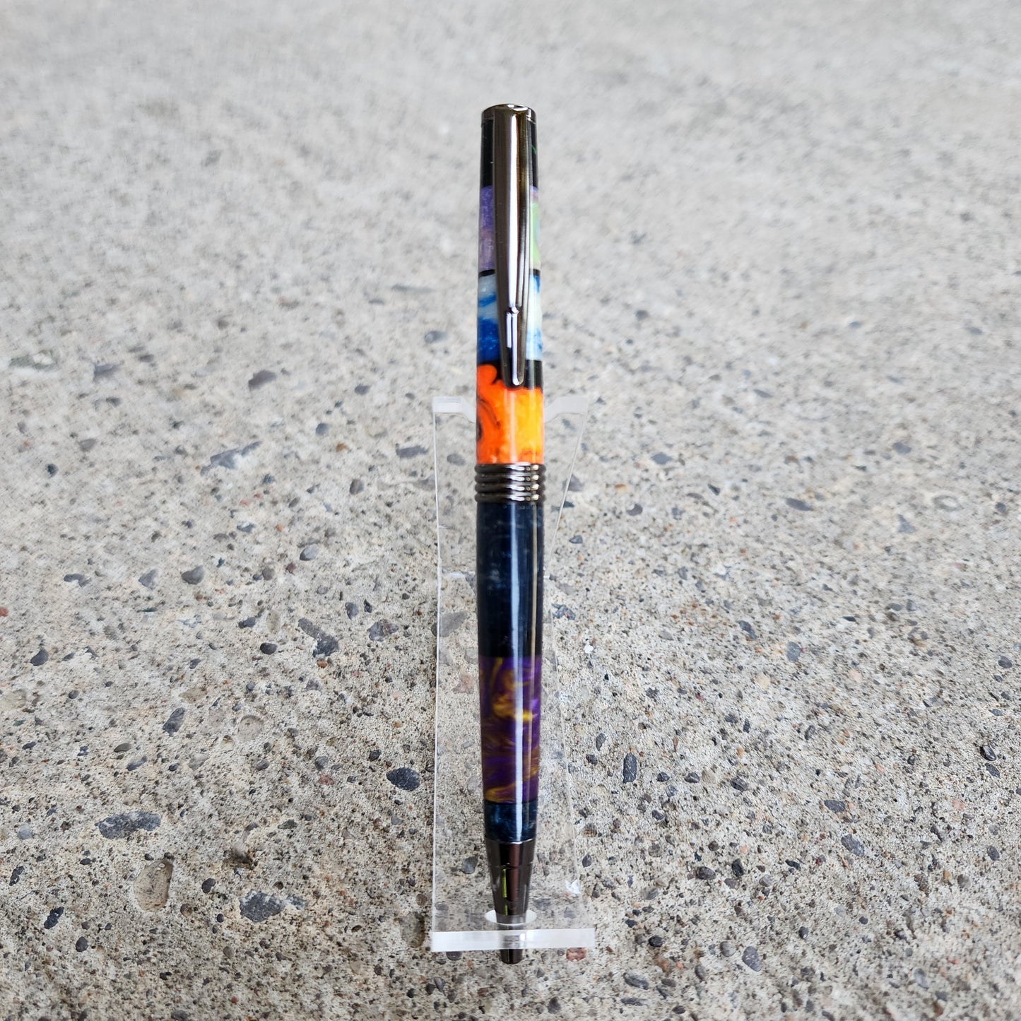 Custom Hand Turned Ballpoint Pen - Multicolor 2