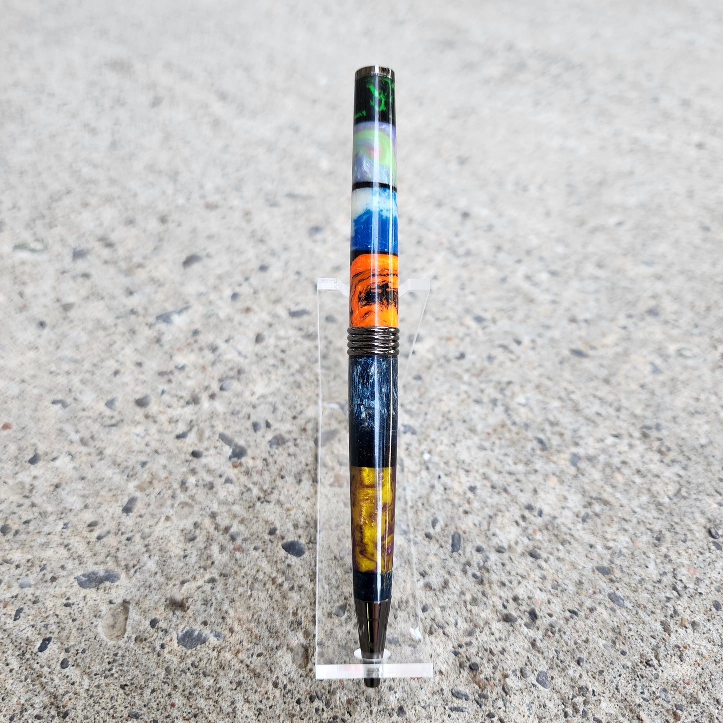 Custom Hand Turned Ballpoint Pen - Multicolor 2