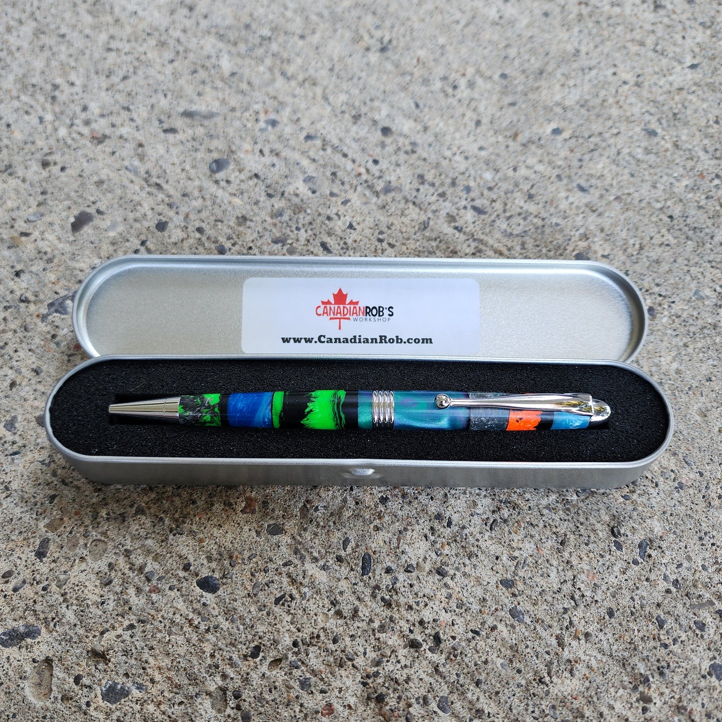 Custom Hand Turned Ballpoint Pen - Multicolor