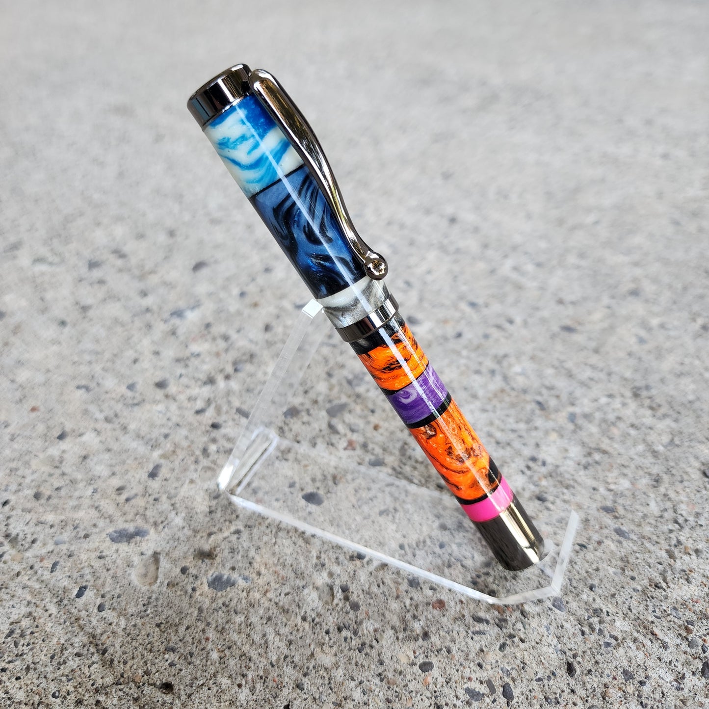 Custom Hand Turned Fountain Pen - Multicolor