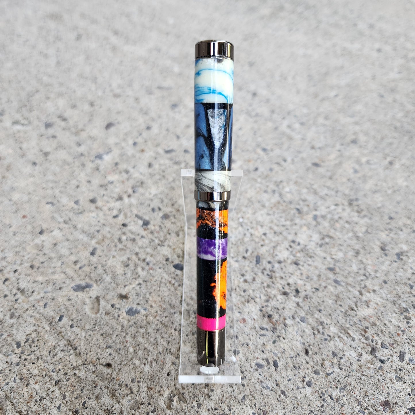 Custom Hand Turned Fountain Pen - Multicolor