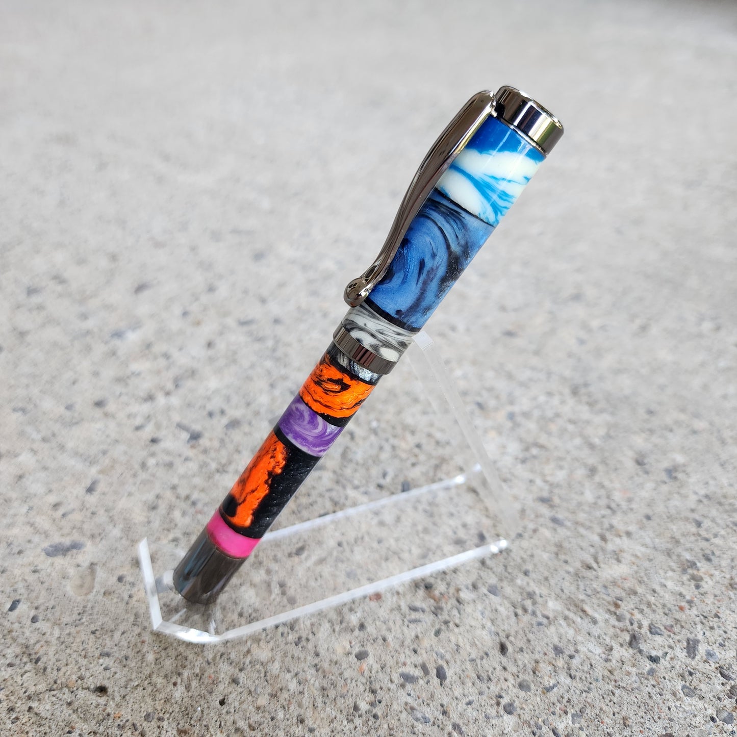 Custom Hand Turned Fountain Pen - Multicolor